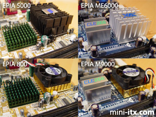 EPIA Fan  and Heatsink Types
